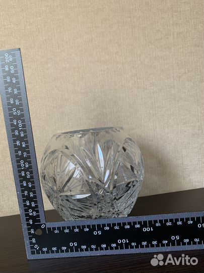 Ваза Чехия хрусталь