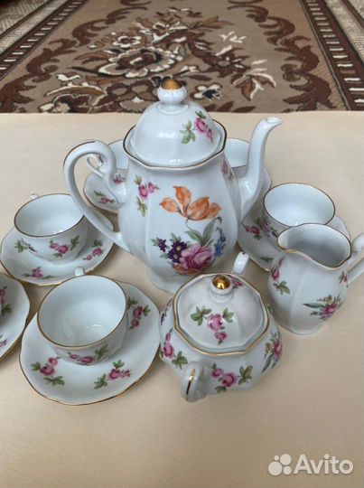 Кофейный сервиз. Чехия. Богема