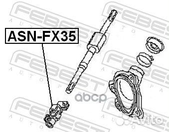 ASN-FX35 вал карданный рулевой нижний Infiniti