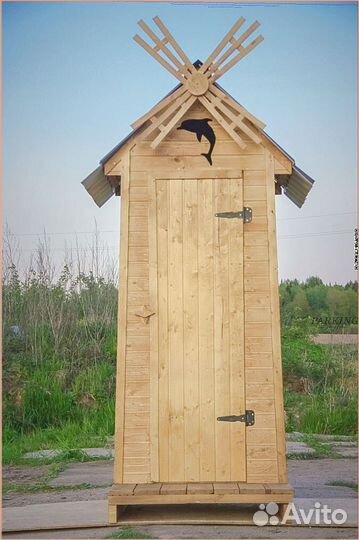 Дачный туалет с декором гхй 472