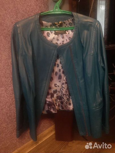Куртка кожаная женская 52 54 размер