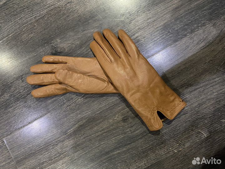 Перчатки женские кожаные