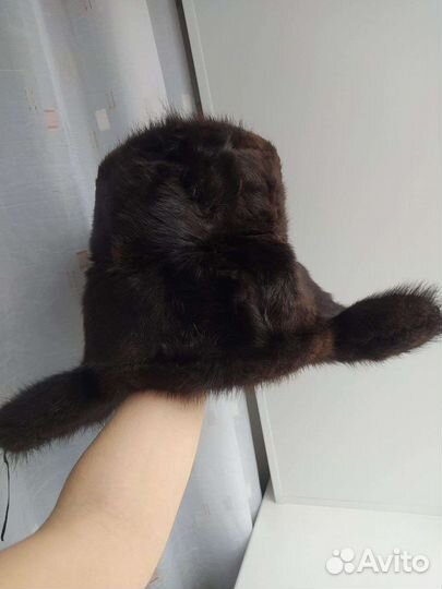 Норковая шапка мужская