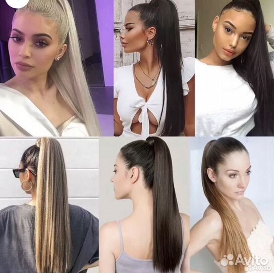 Накладной хвост 60 см термоволокно