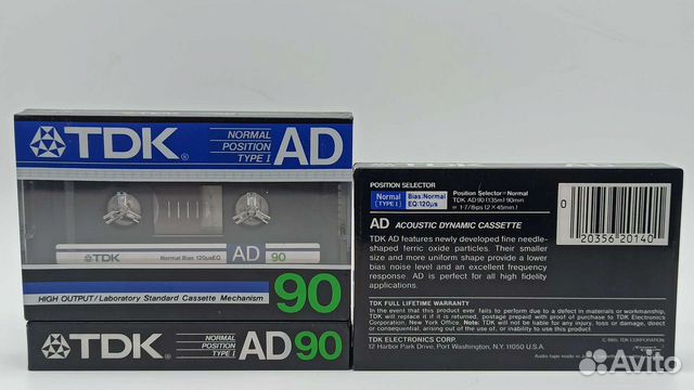 Новая, аудиокассета TDK с лентой type I объявление продам