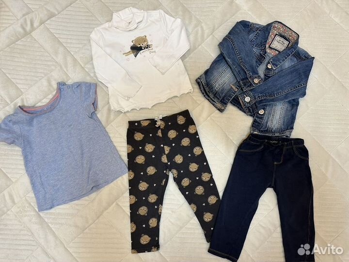 Пакет одежды на девочку 80 86