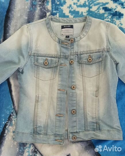 Джинсовая куртка для девочки 146 152 новая