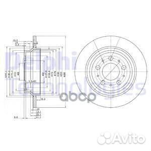 Диск тормозной volvo S60 00/S80 98-06/V70 97