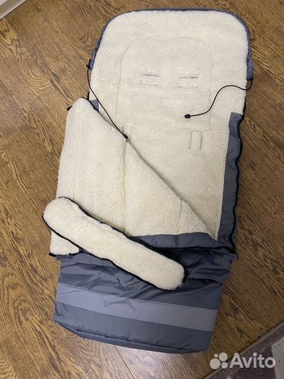 Конверт зимний в коляску на овчине