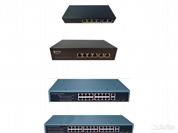 Сетевой неуправляемый коммутатор с poe RTK
