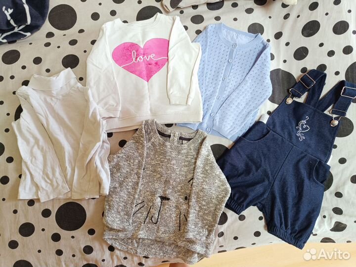 Большой пакет одежды для девочки