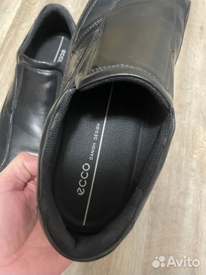 Слипоны мужские Ecco чёрные