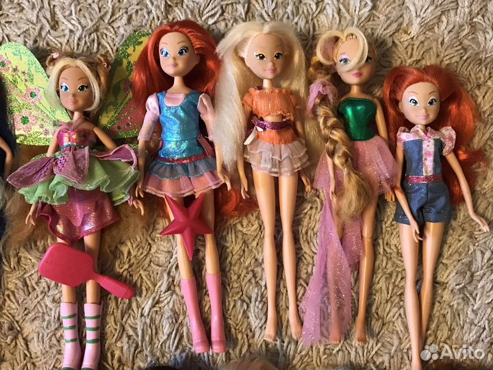 Много кукол Винкс Мокси Барби Пони Штефи
