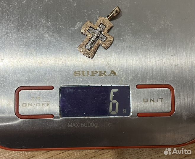 Золотой крестик 585 мужской