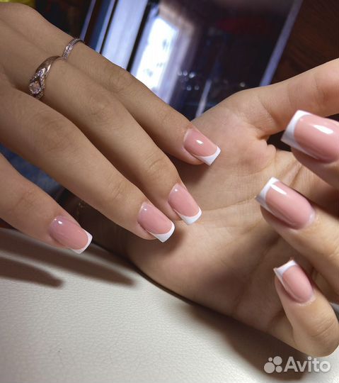 Маникюр наращивание ногтей