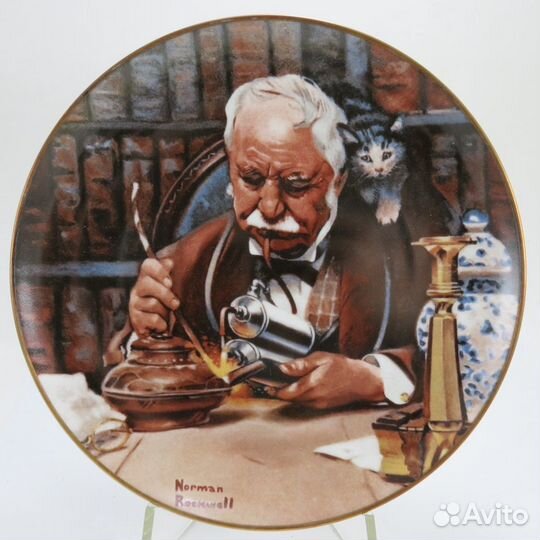 Тарелка Из ранних работ Роквелла Лудильщик 1981