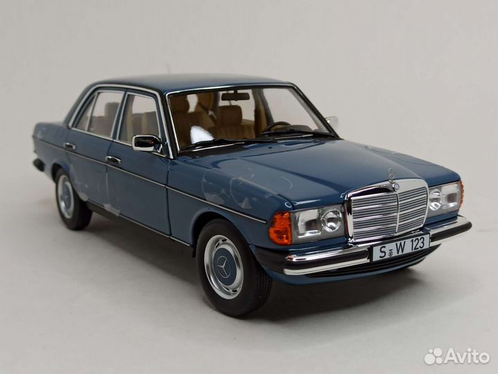 Mercedes 200 W123 Blue 1:18 Norev