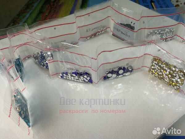 Алмазная мозаика 30x30 Букет разноцветных