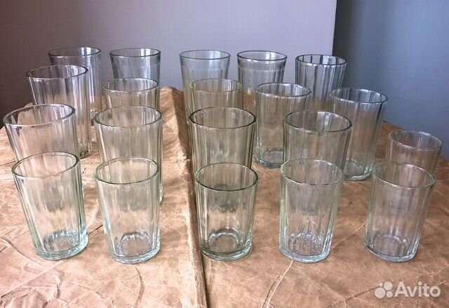 Стаканы и стопки граненые СССР в ассортименте