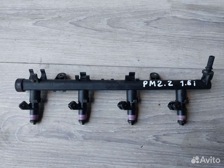 Рампа топливная Renault Megan 2 форсунки топливные