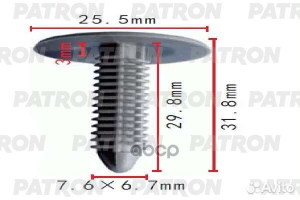 Клипса пластмассовая Chevrolet, Chrysler, Daewo