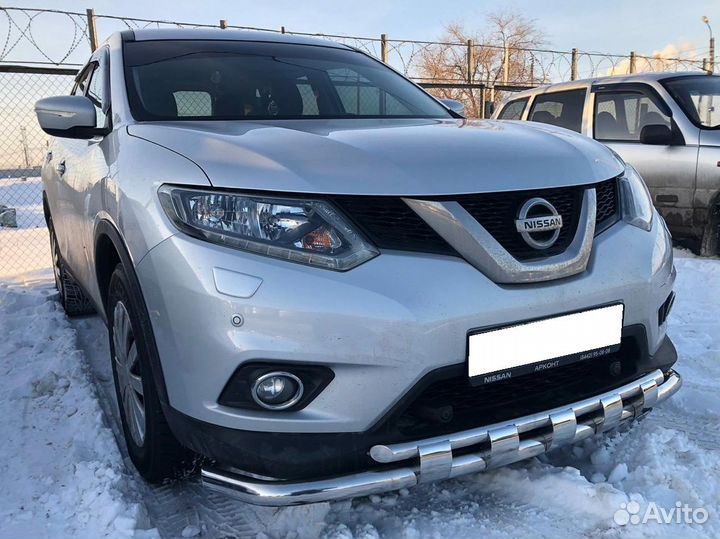 Защита переднего бампераNissan X-trail 2015 (T32)