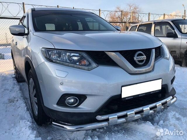 Защита переднего бампераNissan X-trail 2015 (T32)