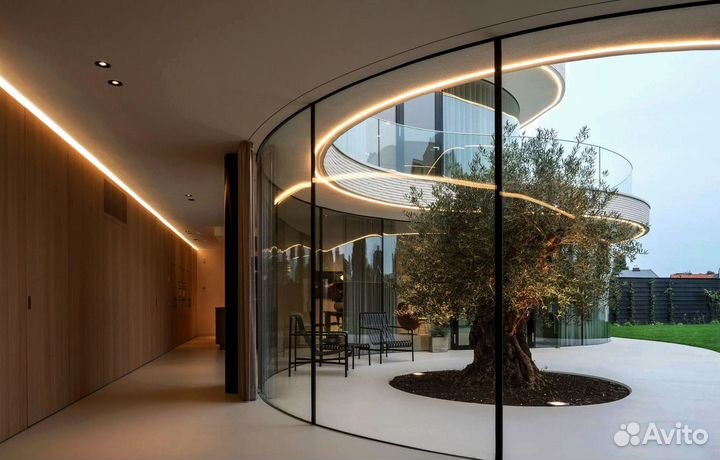 Стеклянные ограждения лестницы от производителя