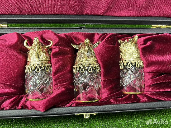 Стопки перевертыши 3шт в футляре