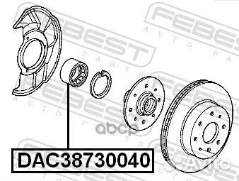 Подшипник ступицы DAC38730040