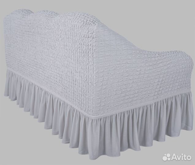 Чехол на трехместный диван с подлокотниками Ваниль