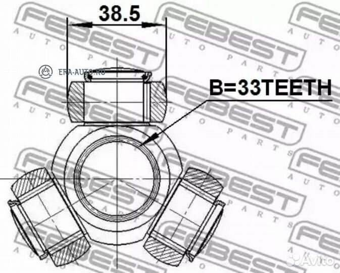 Febest 2116-GE33 Трипоид 33x38.05