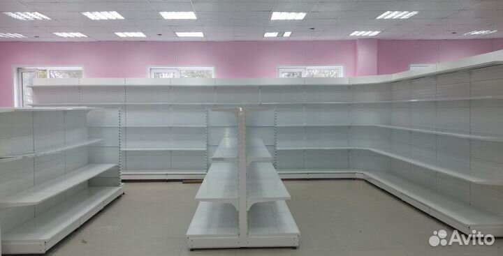 Торговый стеллаж островной Бу