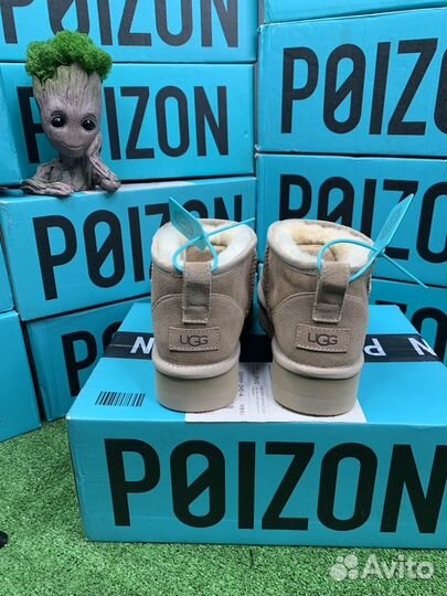 Ugg classic ultra mini Бежевые Оригинал