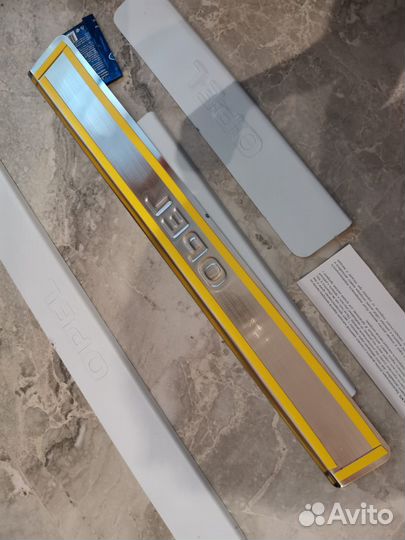 Накладки порогов нерж 3D Опель Астра