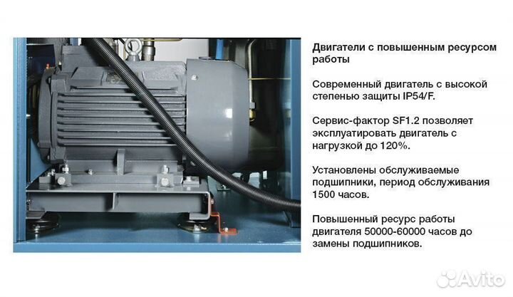 Компрессор 45 кВт винтовой с прямым приводом