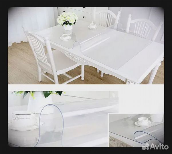 Мягкое/гибкое стекло, силиконовая пленка на стол