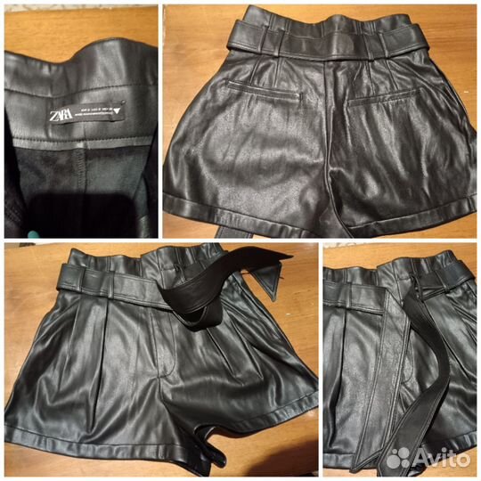 Шорты кожаные 46