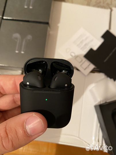 Airpods 2 черный чистый звук супер качество