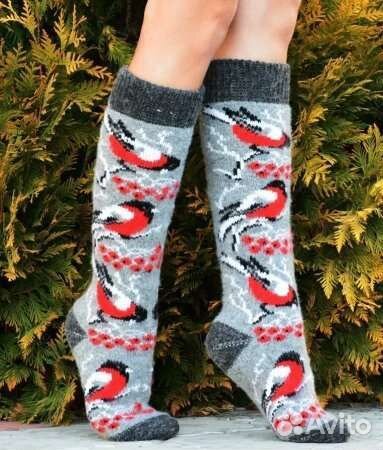 Гольфы новые, овечья шерсть