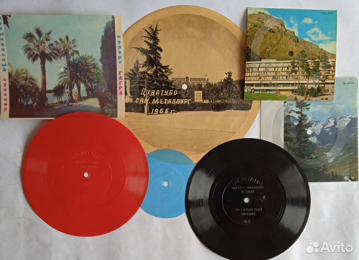 Пластинки сувенирные, Цветные, мини,26