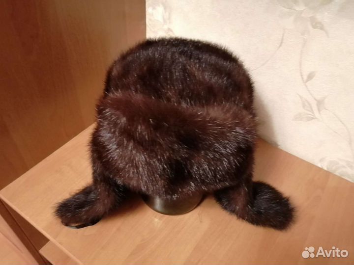Норковая шапка мужская ушанка