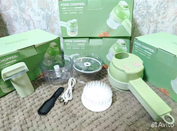 Измельчитель овощерезка блендер терка комбайн 4в1
