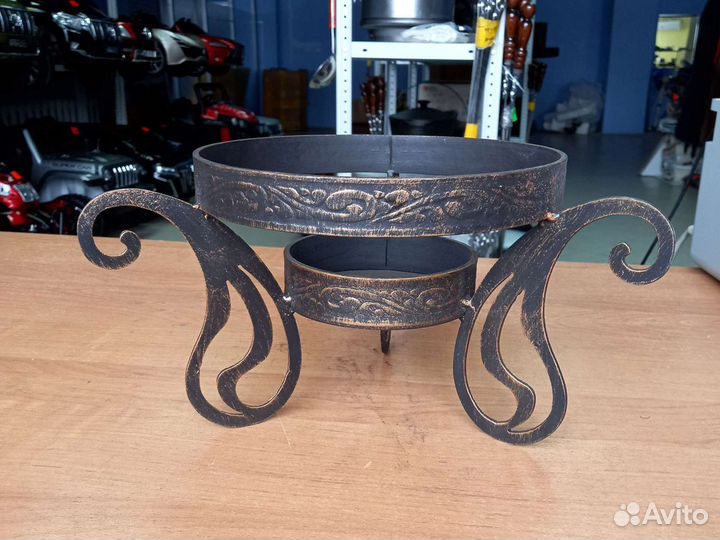 Подставка под садж кованная инь-янь