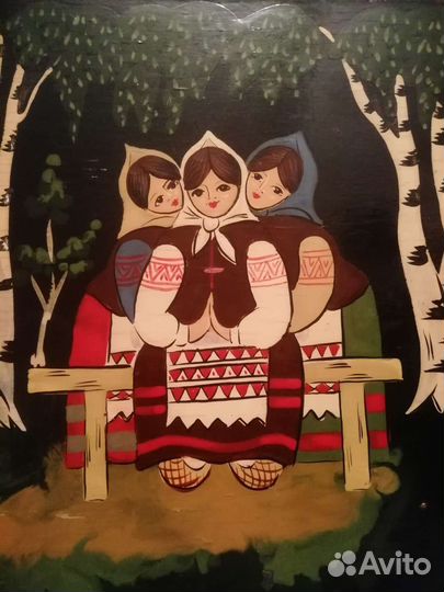 Лаковая миниатюра времён СССР