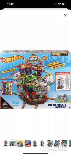 Hot wheels сити гораж с тиранозавром