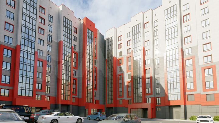1-к. квартира, 40 м², 6/9 эт.
