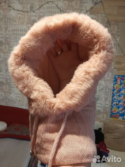 Шапка женская капюшон снуд