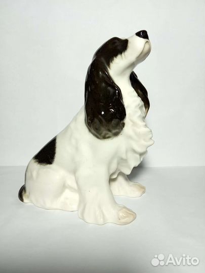 Фарфоровая статуэтка Спаниель лфз СССР