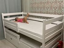 Кроватка для 2х детей из массива березы